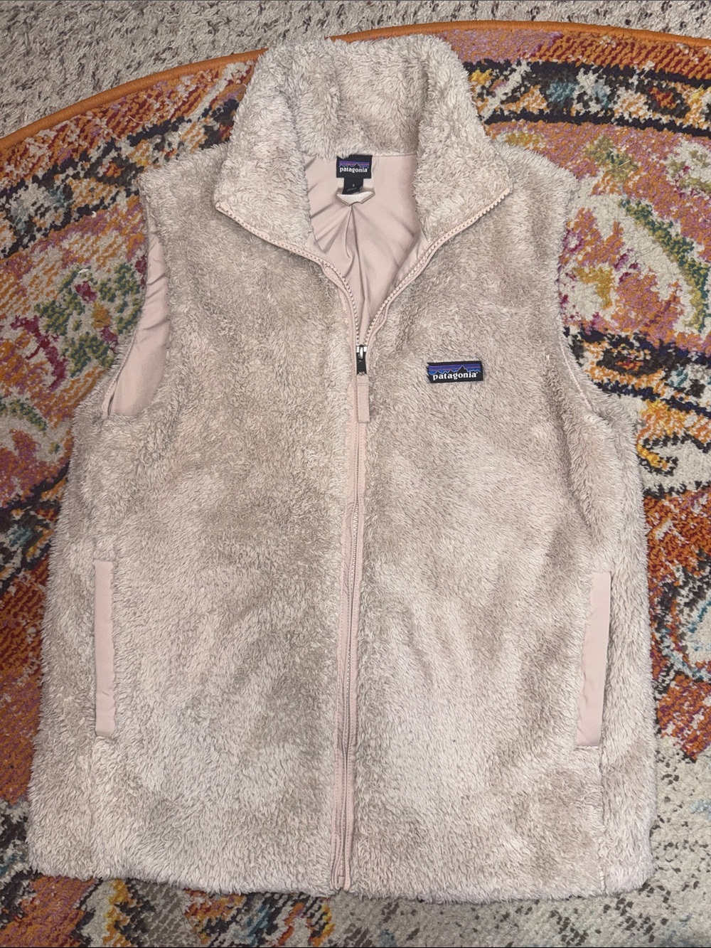 Patagonia Los Gatos plush vest in beige Size small - Picture 2 of 5